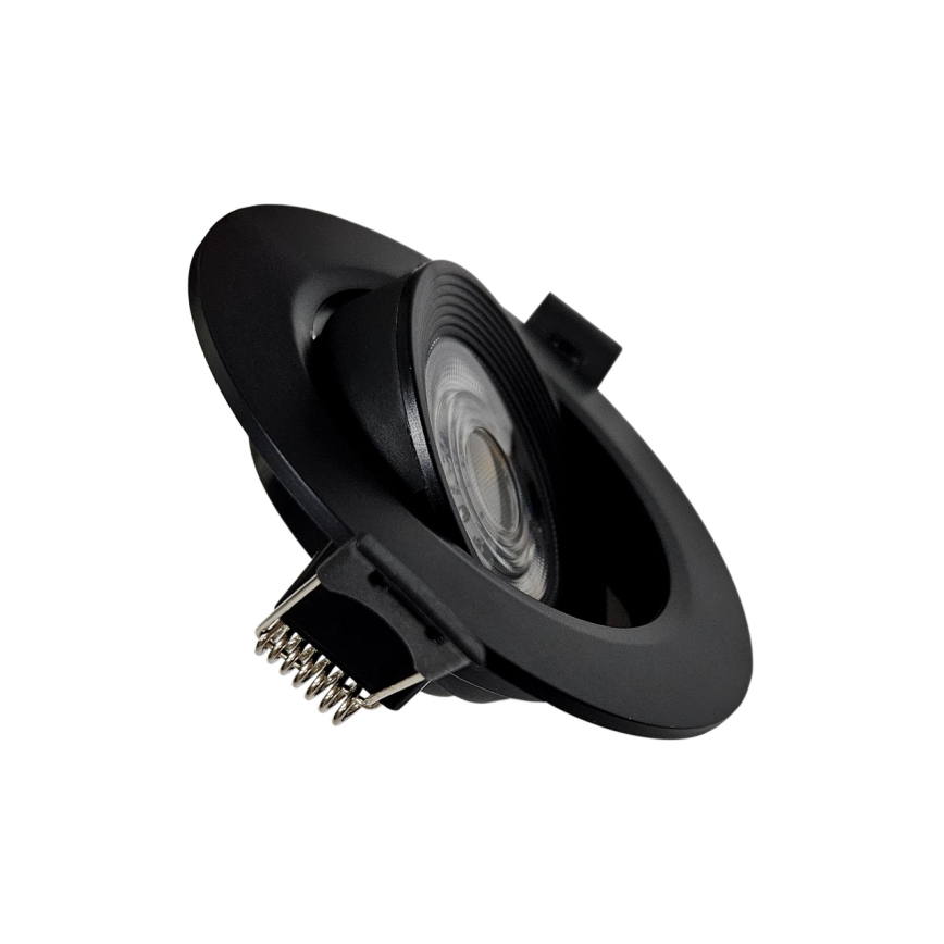 LED Χωνευτό/σταθερό φωτιστικό σποτ 2σε1 LED/5W/230V 4200K διάμετρος 9,3 cm μαύρο