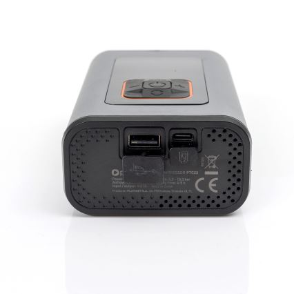 LED Ψηφιακό κομπρεσέρ αέρος 3σε1 4000 mAh 5W μαύρο