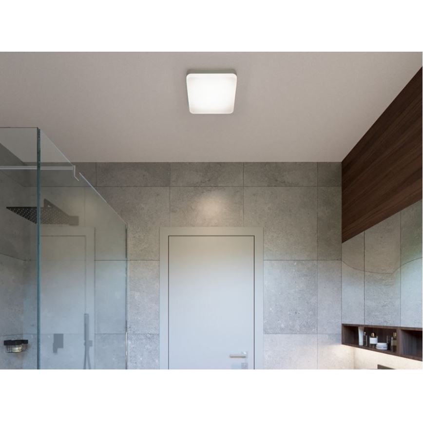 LED2 - Φωτιστικό οροφής LED SQUARE LED/12W/230V  IP54 3000/4000/5700K