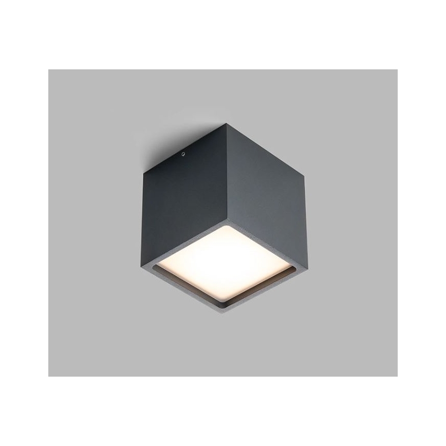 LED2 -Φωτιστικό οροφής εξωτερικού χώρου LED CUBE LED/12W/230V ανθρακί IP54