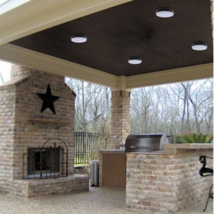 LED2 - Φωτιστικό οροφής εξωτερικού χώρου LED LUNA LED/25W/230V  IP54 στρογγυλό