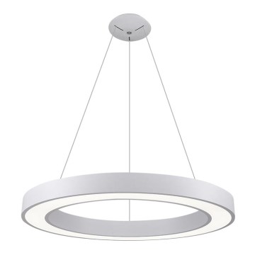 LED2 - Κρεμαστό φωτιστικό οροφής LED SATURN LED/80W/230V 3000K διάμετρος 80 cm λευκό
