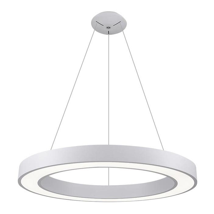 LED2 - Κρεμαστό φωτιστικό οροφής LED SATURN LED/80W/230V 3000K διάμετρος 80 cm λευκό