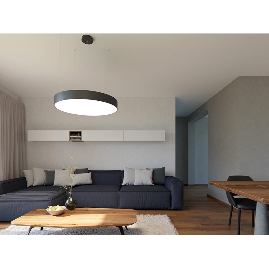 LED2 - Led Dimmable κρεμαστό φωτιστικό οροφής MONO LED/100W/230V 3000K/4000K μαύρο