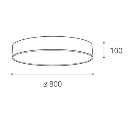 LED2 - LED Dimmable φωτιστικό οροφής MONO LED/100W/230V 3000K/4000K λευκό