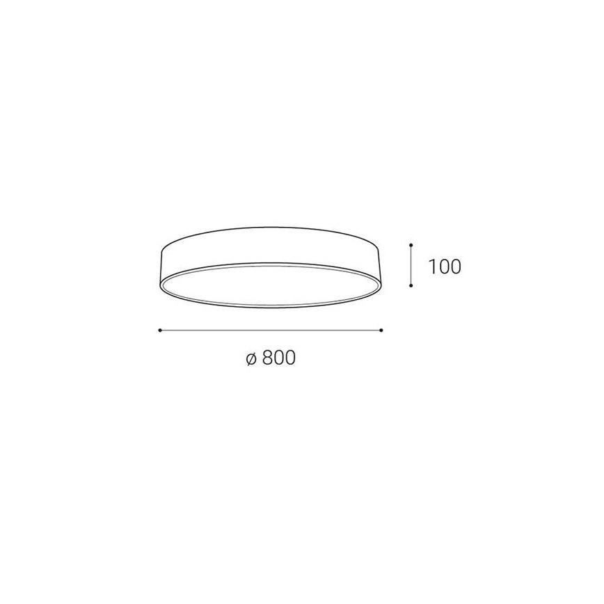 LED2 - LED Dimmable φωτιστικό οροφής MONO LED/100W/230V 3000K/4000K λευκό