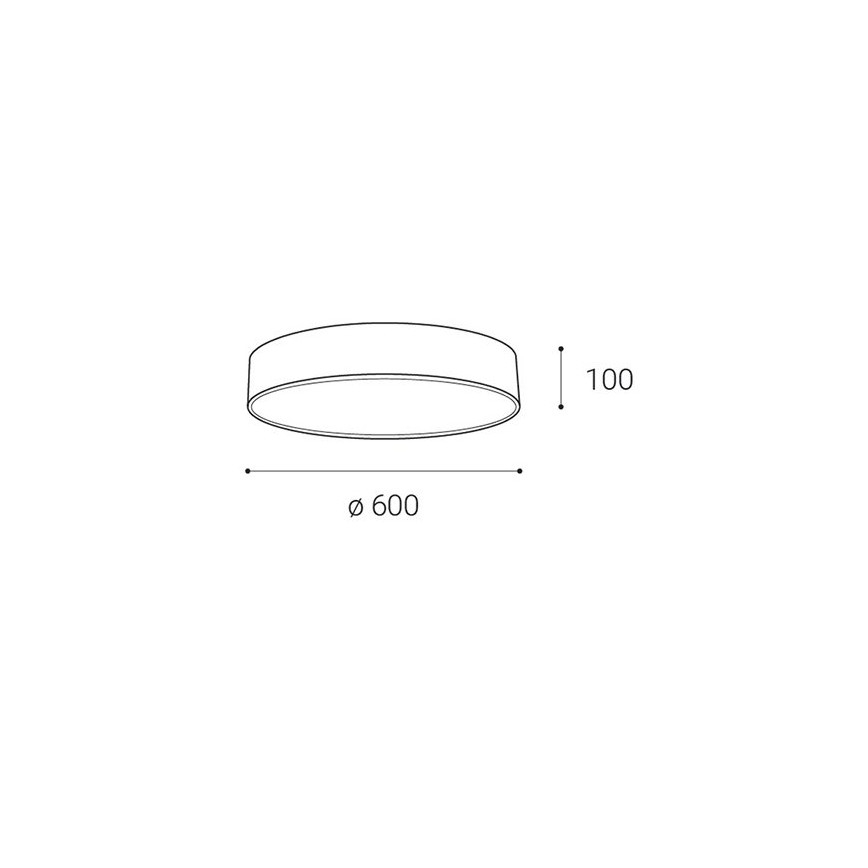 LED2 - LED Dimmable φωτιστικό οροφής MONO LED/60W/230V 3000K/4000K λευκό