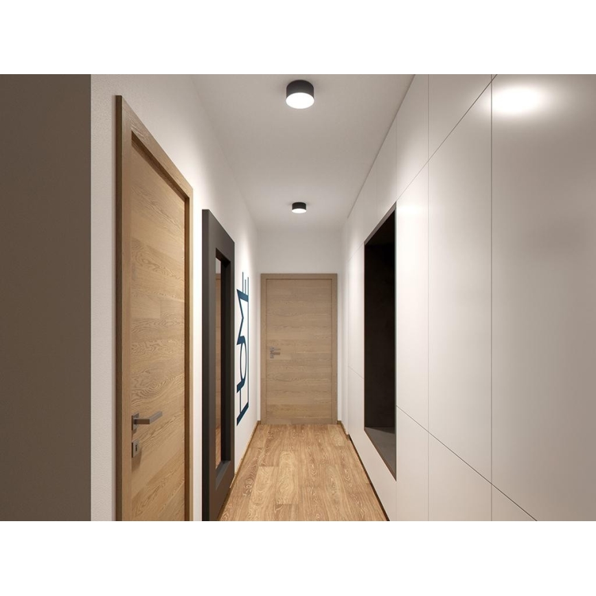 LED2 - LED Φωτιστικό οροφής BUTTON LED/17W/230V ανθρακί
