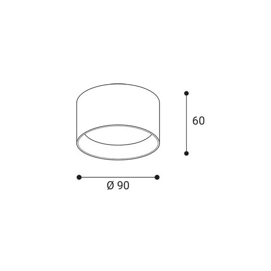 LED2 - LED σποτ ZETA ON LED/8W/230V 3000/3500/4000K διάμ. 9 cm λευκό