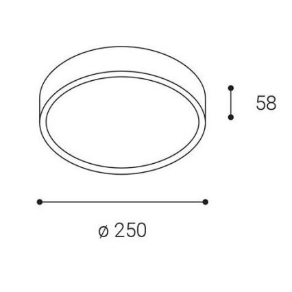 LED2 - LED Εξωτερικό φωτιστικό οροφής MIRA LED/18W/230V IP65 μαύρο