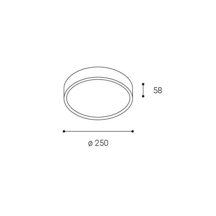 LED2 - LED Εξωτερικό φωτιστικό οροφής MIRA LED/18W/230V IP65 μαύρο