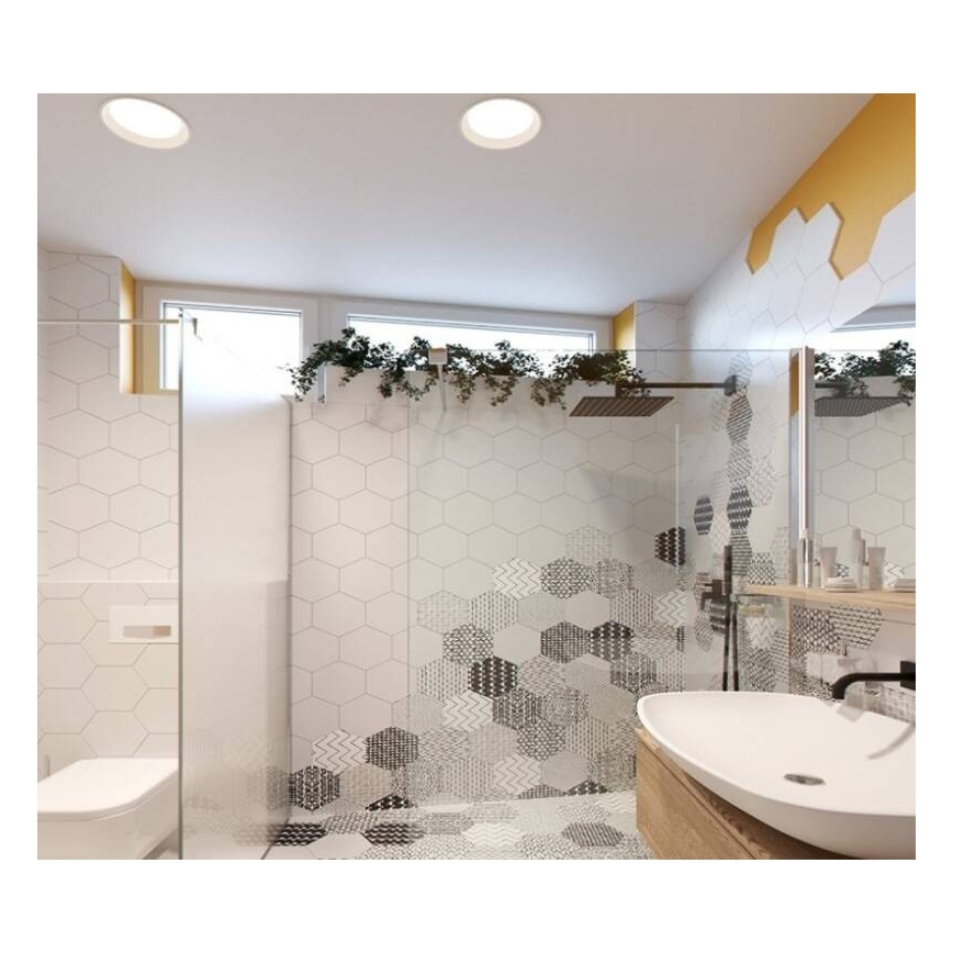 LED2-LED Ντιμαριζόμενο χωνευτό φωτιστικό μπάνιου ZETA LED/15W/230V 4000K IP44