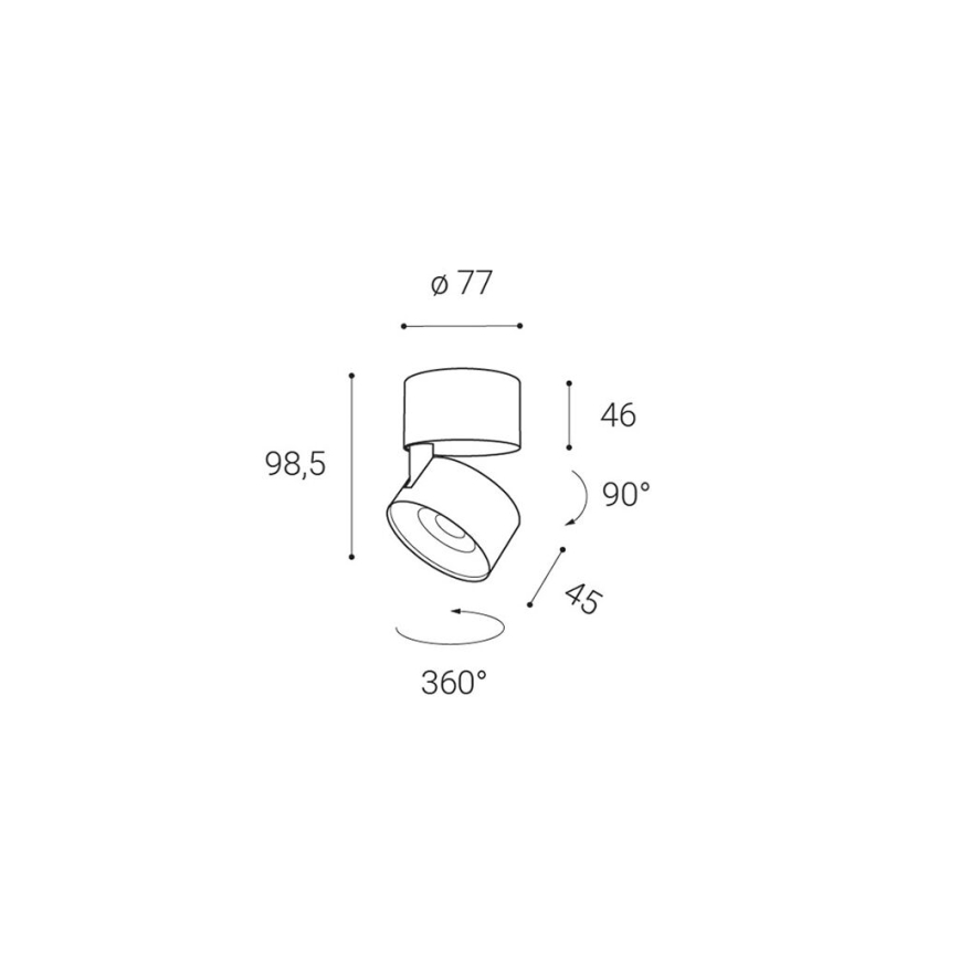 LED2 - LED Σποτ φωτιστικό KLIP ON LED/11W/230V