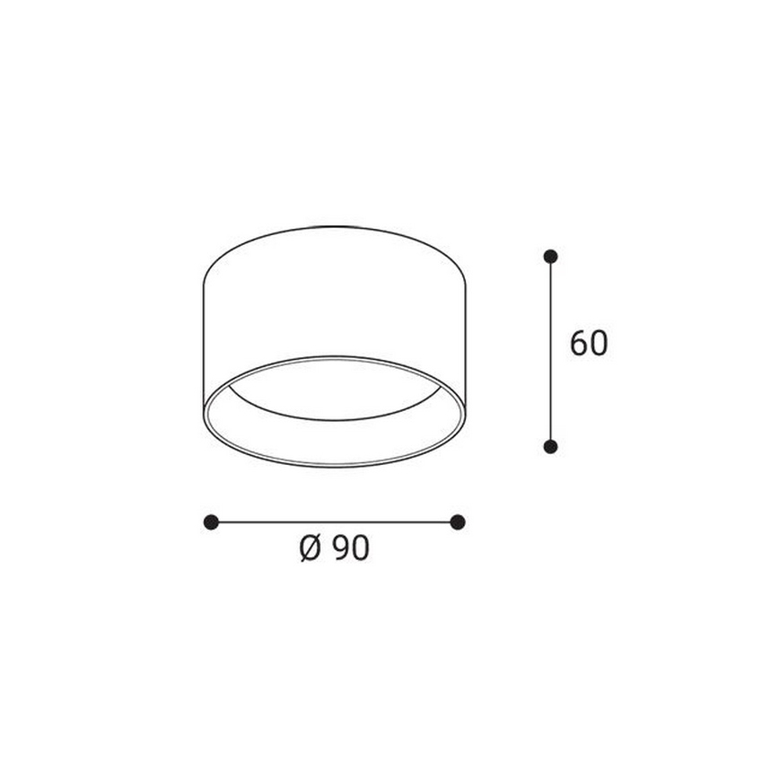LED2 - LED σποτ ZETA ON LED/8W/230V 3000/3500/4000K Ø 9 cm μαύρο