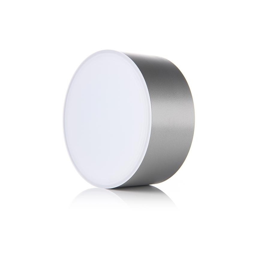 LED2 - LED Φωτιστικό οροφής BUTTON LED/17W/230V ασημί