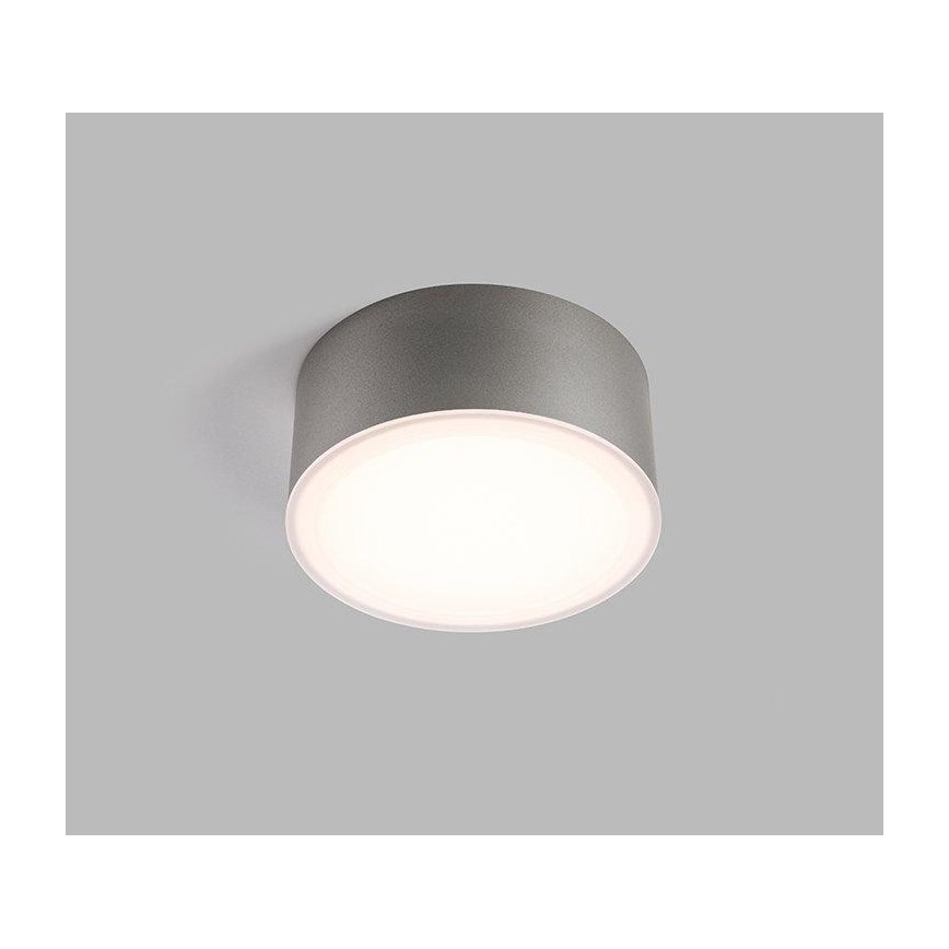 LED2 - LED Φωτιστικό οροφής BUTTON LED/17W/230V ασημί