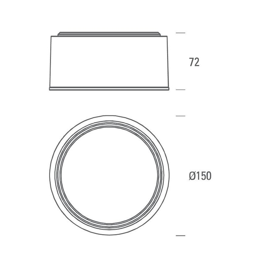 LED2 - LED Φωτιστικό οροφής BUTTON LED/17W/230V ασημί