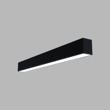 LED2 - LED φωτιστικό οροφής LINO LED/24W/230V 3000/3500/4000K 90 cm μαύρο