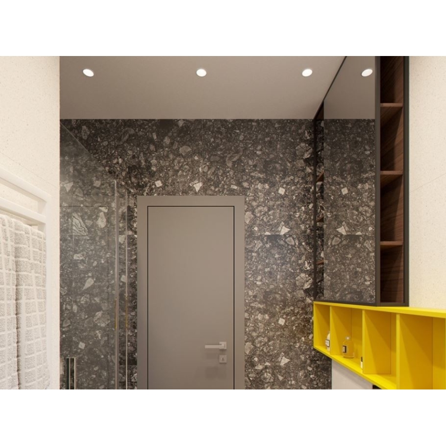 LED2 - LED Χωνευτό φωτιστικό RAY LED/10W/230V λευκό IP44