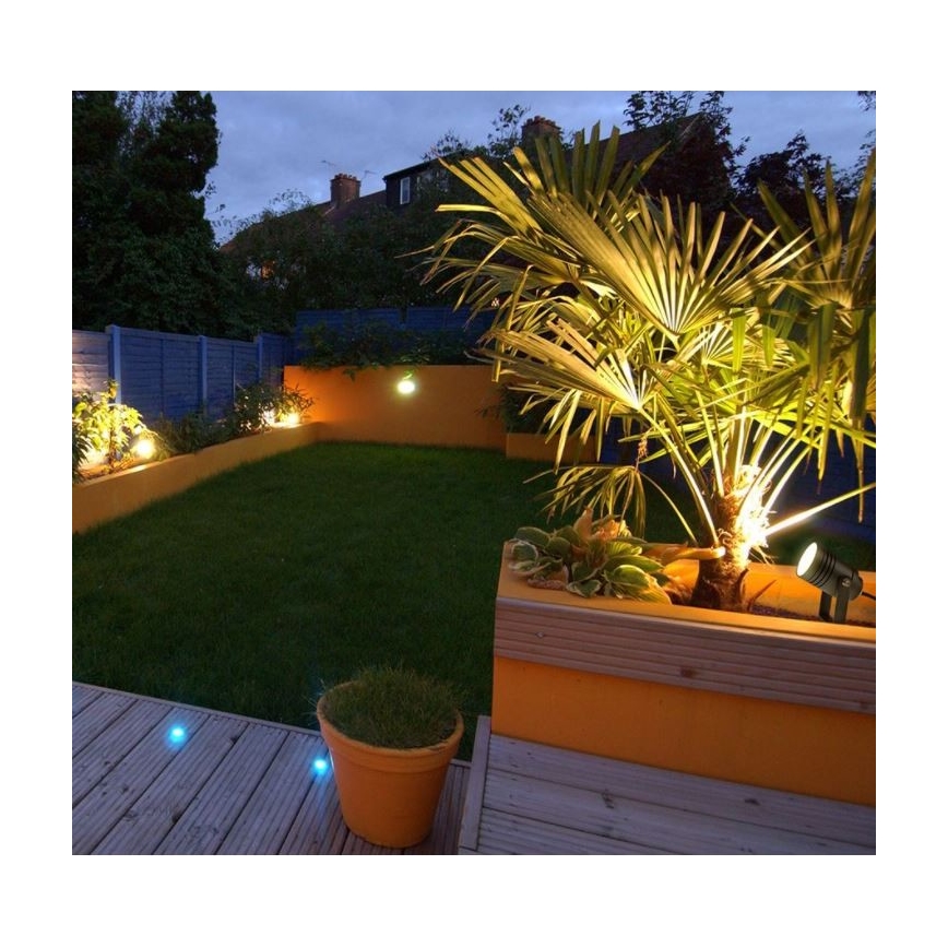 LED2 - Προβολέας NAVY 1xGU10/42W/230V ανθρακί IP54