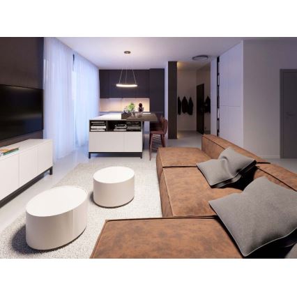 LED2 - Πολύφωτο LED με συρματόσχοινο BELLA LED/48W/230V 3000K/4000K λευκό