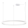 LED2 - Ρυθμιζόμενο LED φωτιστικό οροφής με καλώδιο SATURN LED/80W/230V διάμ. 100 εκ. λευκό