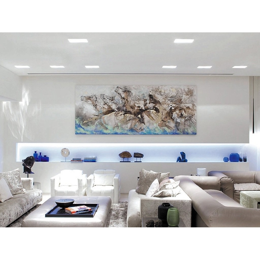 LED2 - LED Εντοιχιζόμενο φωτιστικό μπάνιου SLIM LED/15W/230V IP43 CRI 90