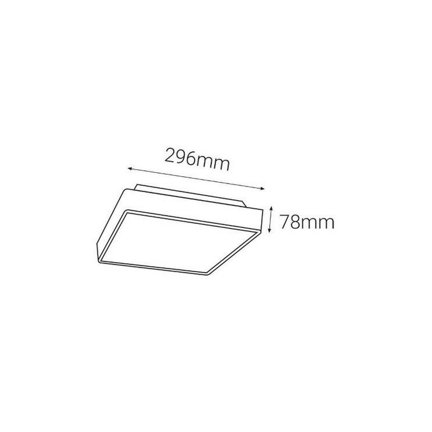LED2 - Εξωτερικό φωτιστικό LED με αισθητήρα SOLO   LED/16W/230V 3000/4000/6500K IP65