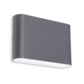 LED2 - Εξωτερικό επιτοίχιο φωτιστικό FLAT 2xLED/3W/230V IP65 3000K/4000K/5700K μαύρο