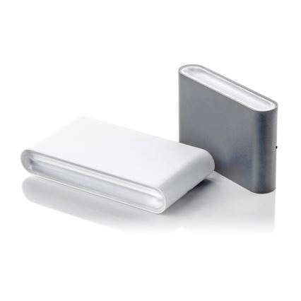 LED2 - Εξωτερικό επιτοίχιο φωτιστικό FLAT 2xLED/3W/230V IP65 3000K/4000K/5700K μαύρο