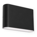 LED2 - Εξωτερικό επιτοίχιο φωτιστικό FLAT 2xLED/3W/230V IP65 3000K/4000K/5700K μαύρο