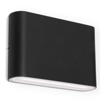 LED2 - Εξωτερικό επιτοίχιο φωτιστικό FLAT 2xLED/3W/230V IP65 3000K/4000K/5700K μαύρο