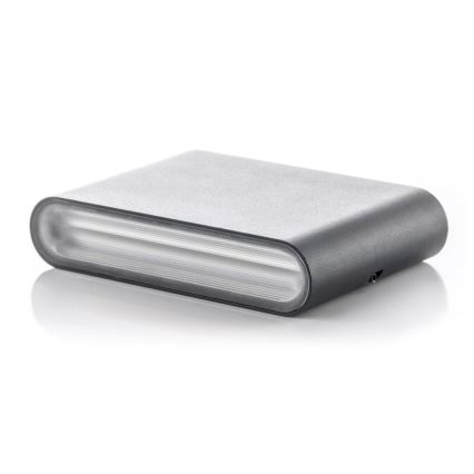 LED2 - Εξωτερικό επιτοίχιο φωτιστικό FLAT 2xLED/3W/230V IP65 3000K/4000K/5700K μαύρο