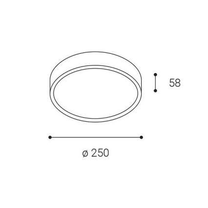 LED2 - Εξωτερικό φωτιστικό οροφής LED MIRA LED/18W/230V IP65 λευκό