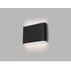 LED2 - Επιτοίχιο φωτιστικό εξωτερικού χώρου LED FLAT 2xLED/3W/230V IP65 3000K/4000K/5700K μαύρο
