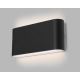LED2 - Επιτοίχιο φωτιστικό εξωτερικού χώρου LED FLAT 2xLED/5W/230V IP65 3000K/4000K/5700K μαύρο