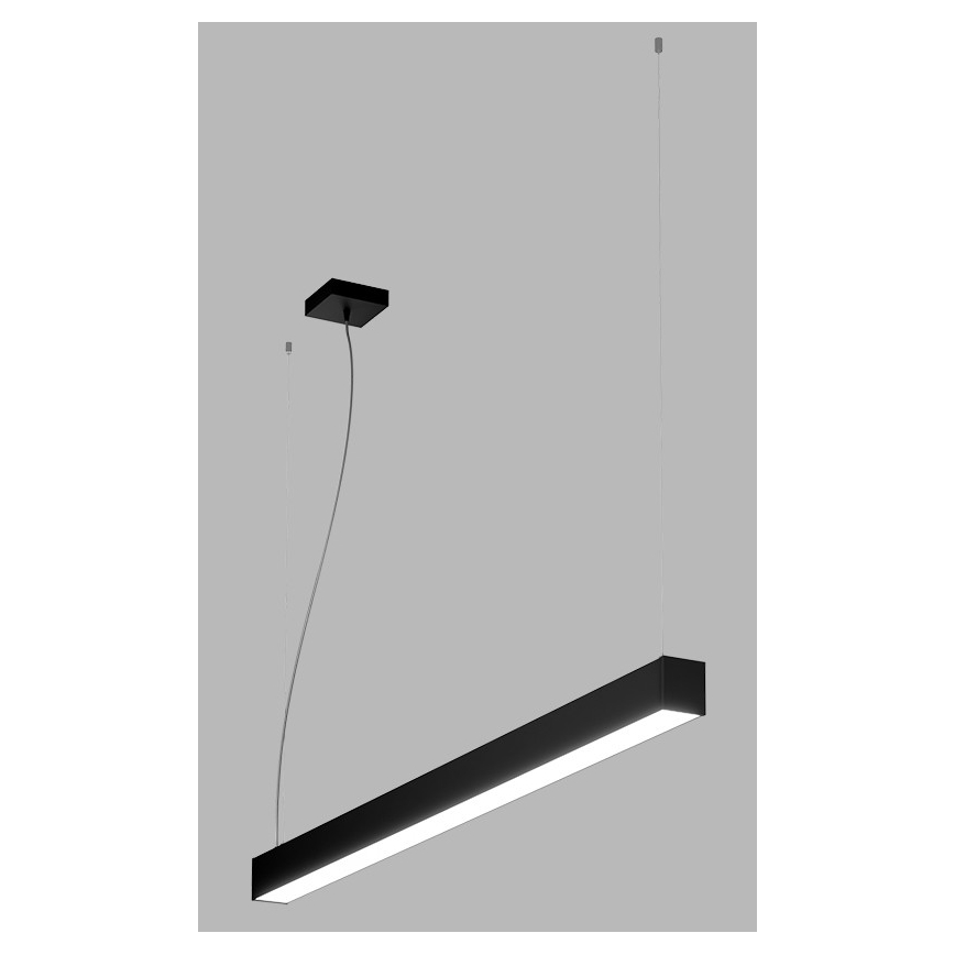 LED2 - Πολύφωτο LED με συρματόσχοινο NOLI LED/40W/230V 3000K/3500K/4000K μαύρο