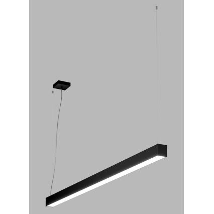 LED2 - Πολύφωτο LED με συρματόσχοινο NOLI LED/60W/230V 3000K/3500K/4000K μαύρο