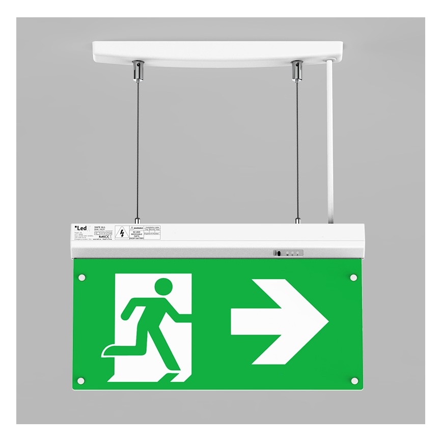 LED2 - Φως έκτακτης ανάγκης LED SAFE ALL LED/2W/3,6V 6000K IP40