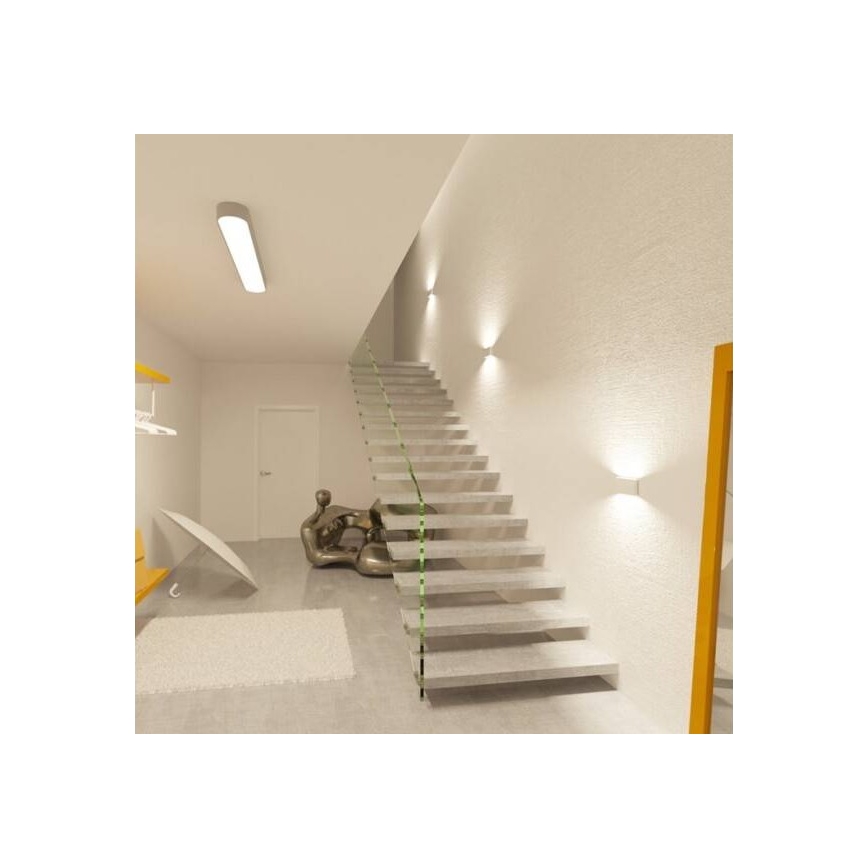 LED2 - Φωτιστικό LED εξωτερικού τοίχου FLAT 2xLED/5W/230V IP65