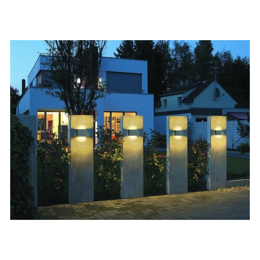 LED2 - Φωτιστικό LED εξωτερικού τοίχου FLAT 2xLED/5W/230V IP65
