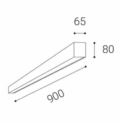 LED2 - Φωτιστικό οροφής LED LINO LED/24W/230V 3000K/3500K/4000K λευκό 90 cm