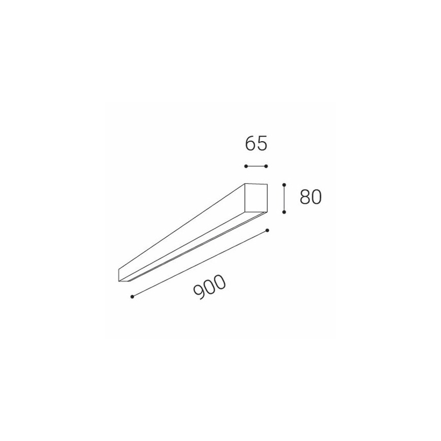 LED2 - Φωτιστικό οροφής LED LINO LED/24W/230V 3000K/3500K/4000K λευκό 90 cm