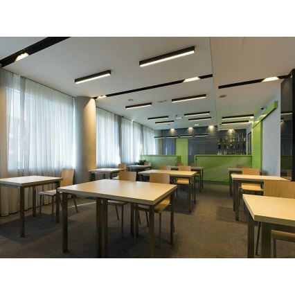 LED2 - Φωτιστικό οροφής LED LINO LED/24W/230V 3000K/3500K/4000K μαύρο 90 cm
