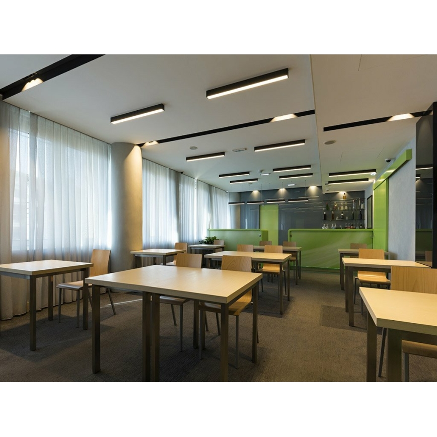 LED2 - Φωτιστικό οροφής LED LINO LED/24W/230V 3000K/3500K/4000K μαύρο 90 cm