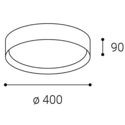 LED2 - Φωτιστικό οροφής LED MILA LED/30W/230V  3000/4000 K