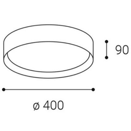 LED2 - Φωτιστικό οροφής LED MILA LED/30W/230V  3000/4000 K