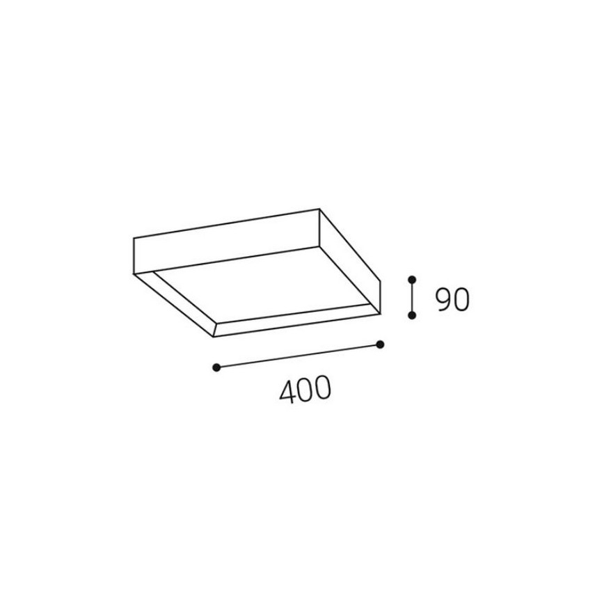 LED2 - Φωτιστικό οροφής LED MILO LED/30W/230V  λευκό 3000/4000 K