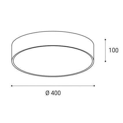 LED2 - Φωτιστικό οροφής LED MONO LED/30W/230V 3000K/4000K μαύρο