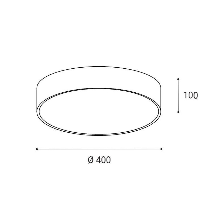 LED2 - Φωτιστικό οροφής LED MONO LED/30W/230V 3000K/4000K μαύρο